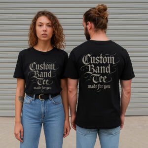 Custom Band Tee // Double-Sided Gothic Print