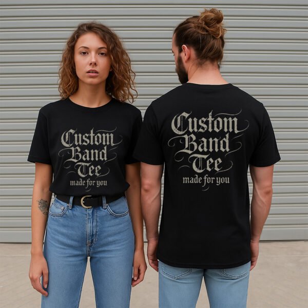 Custom Band Tee // Double-Sided Gothic Print