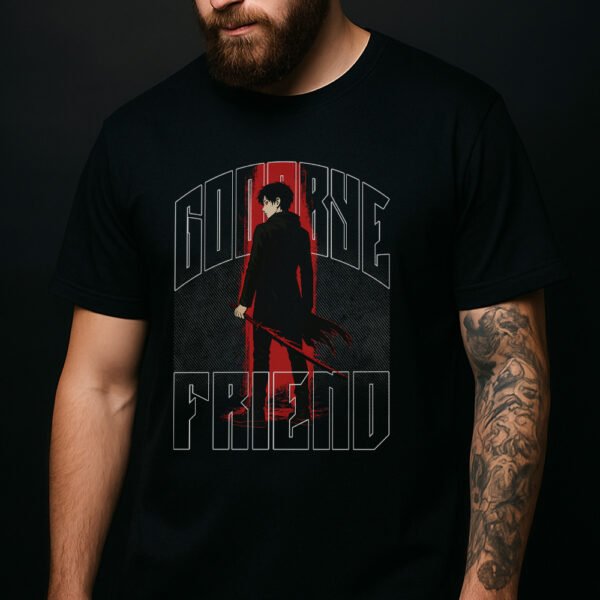 Goodbye Friend // Metalcore Anime Style Tee - Image 3