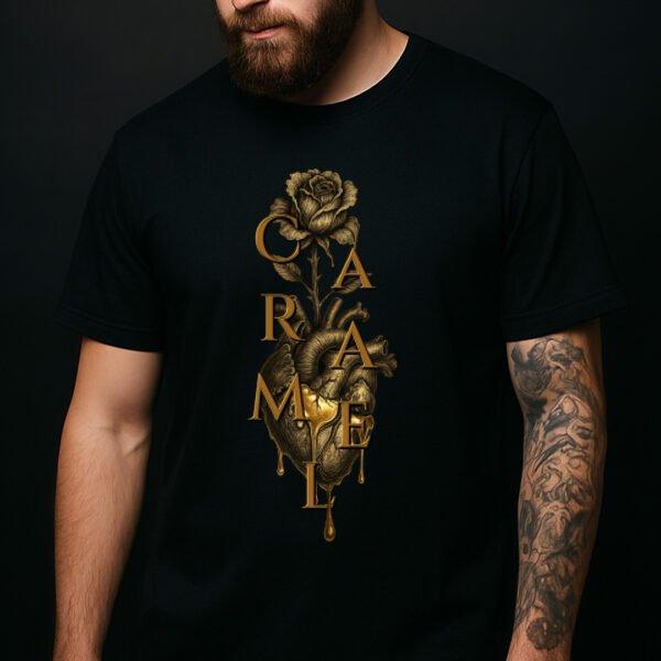 Caramel // Dripping Heart Tee - Image 3