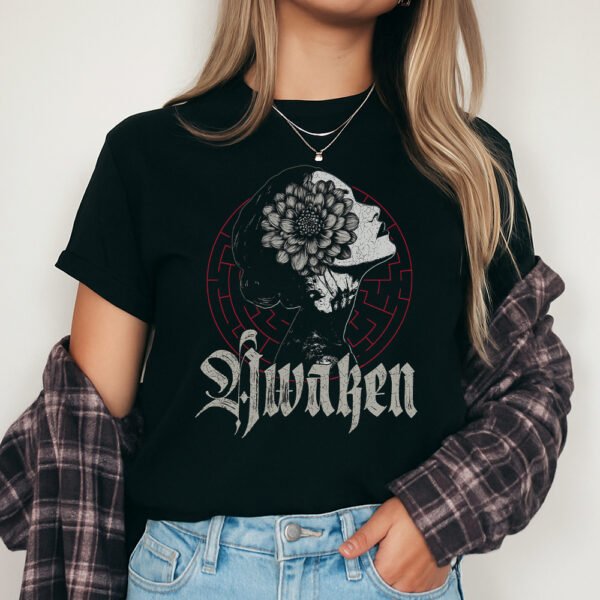 Awaken // Floral Shadow Tee - Image 2